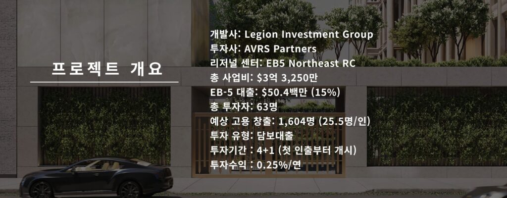 EB5 프로젝트_첼시_ 좁은가로_개요