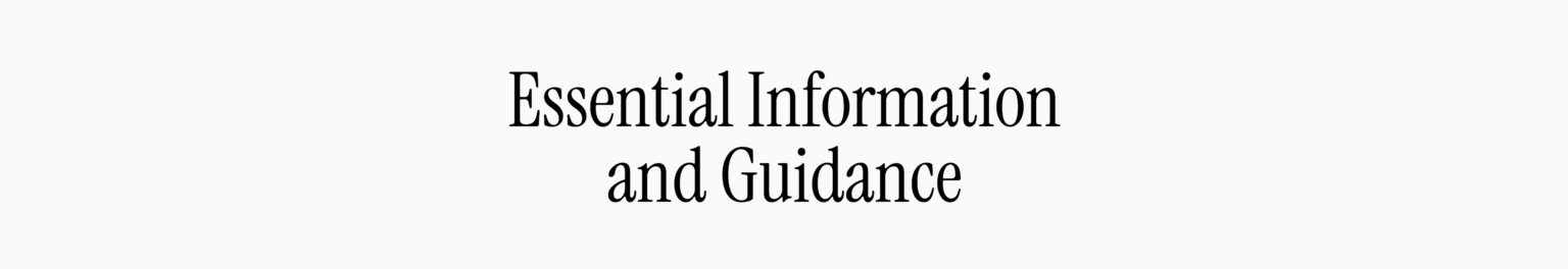 Essential Infromation and Guidancegold card